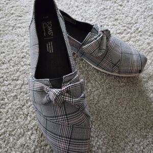 TOMS Plaid Slip-On Shoes